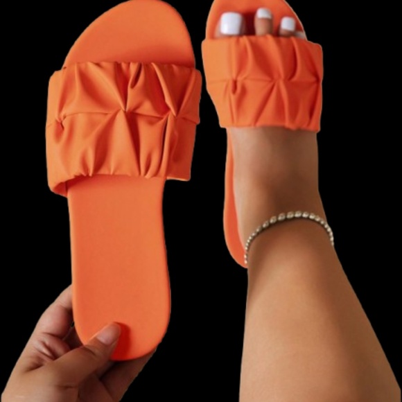 Women 2024 Summer Fashion Woven Flat Sandals, Round Toe Slip-On Slippers - Picture 2 of 4